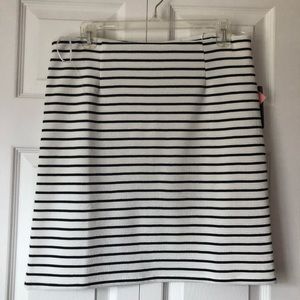 Striped pencil skirt